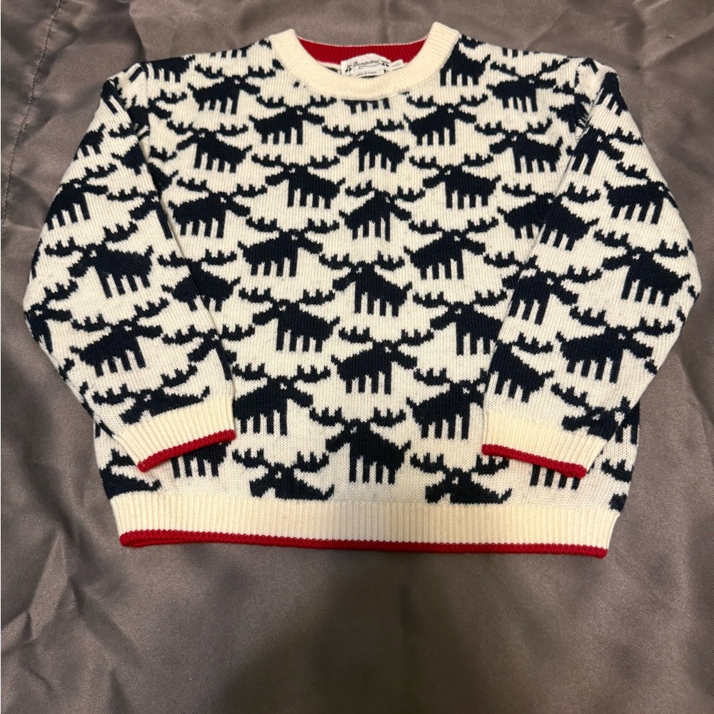 Like New BONPOINT Intarsia wool sweater size 10